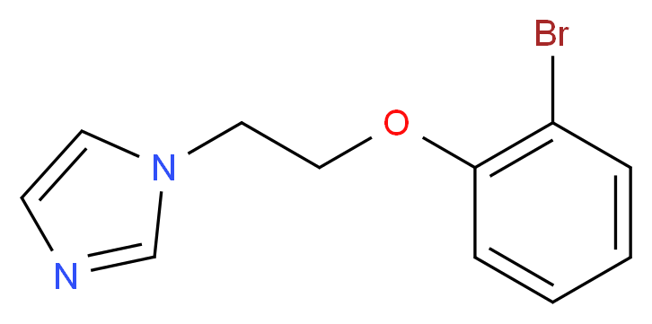 1-[2-(2-bromophenoxy)ethyl]-1H-imidazole_分子结构_CAS_416882-00-3