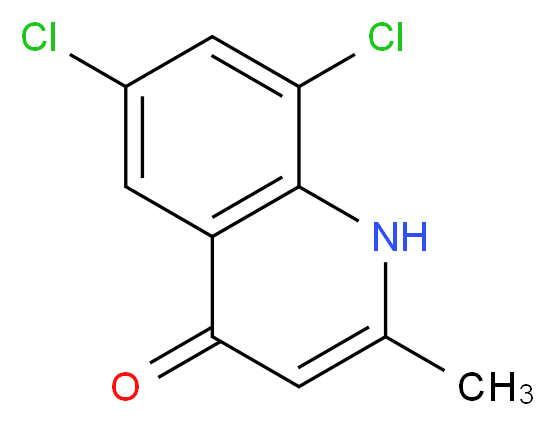 6,8-DICHLORO-2-METHYL-4(1H)-QUINOLINONE_分子结构_CAS_1204-16-6)