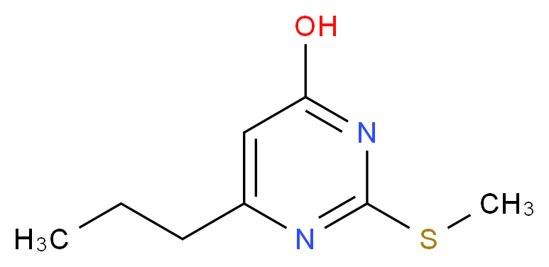 2-(Methylthio)-6-propylpyrimidin-4-ol_分子结构_CAS_)