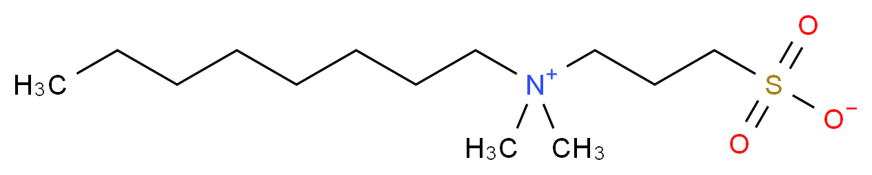 3-[dimethyl(octyl)azaniumyl]propane-1-sulfonate_分子结构_CAS_15178-76-4