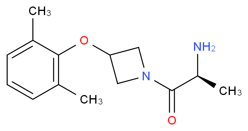 (2S)-1-[3-(2,6-dimethylphenoxy)-1-azetidinyl]-1-oxo-2-propanamine_分子结构_CAS_)