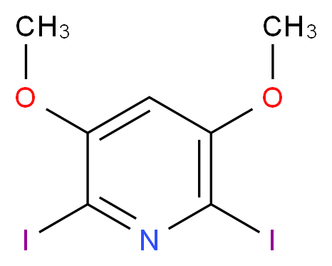 2,6-Diiodo-3,5-dimethoxypyridine_分子结构_CAS_)