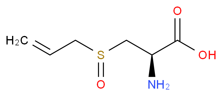 (2R)-2-amino-3-[(S)-prop-2-ene-1-sulfinyl]propanoic acid_分子结构_CAS_556-27-4