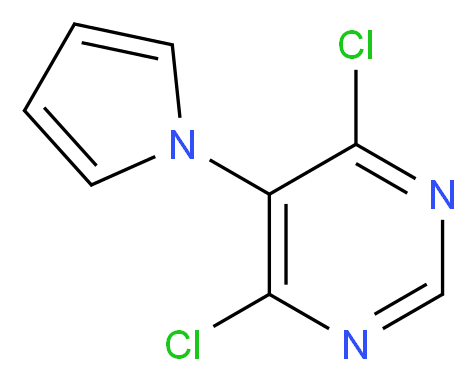 4,6-dichloro-5-(1H-pyrrol-1-yl)pyrimidine_分子结构_CAS_934996-35-7)