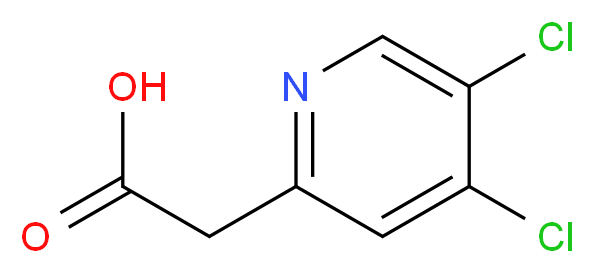 2-(4,5-dichloropyridin-2-yl)acetic acid_分子结构_CAS_1196155-39-1)