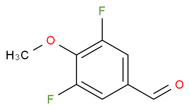 3,5-Difluoro-4-methoxybenzaldehyde 99%_分子结构_CAS_654-11-5)