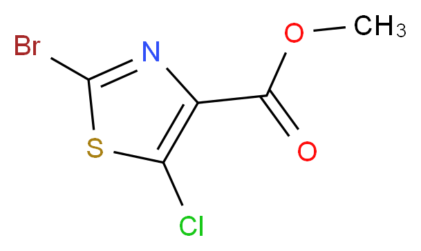 Methyl 2-bromo-5-chlorothiazole-4-carboxylate_分子结构_CAS_1053655-63-2)