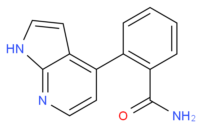 2-(1H-pyrrolo[2,3-b]pyridin-4-yl)benzamide_分子结构_CAS_)