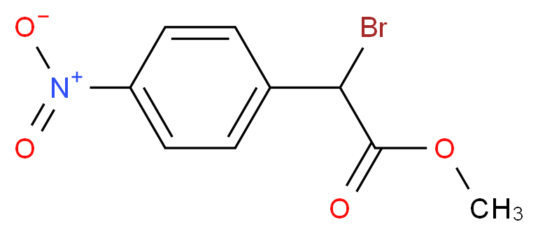 methyl 2-bromo-2-(4-nitrophenyl)acetate_分子结构_CAS_85259-33-2