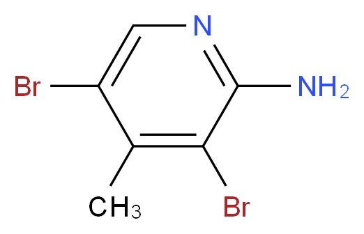 3,5-Dibromo-4-methylpyridin-2-amine_分子结构_CAS_3430-29-3)