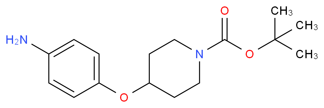 tert-butyl 4-(4-aminophenoxy)piperidine-1-carboxylate_分子结构_CAS_)