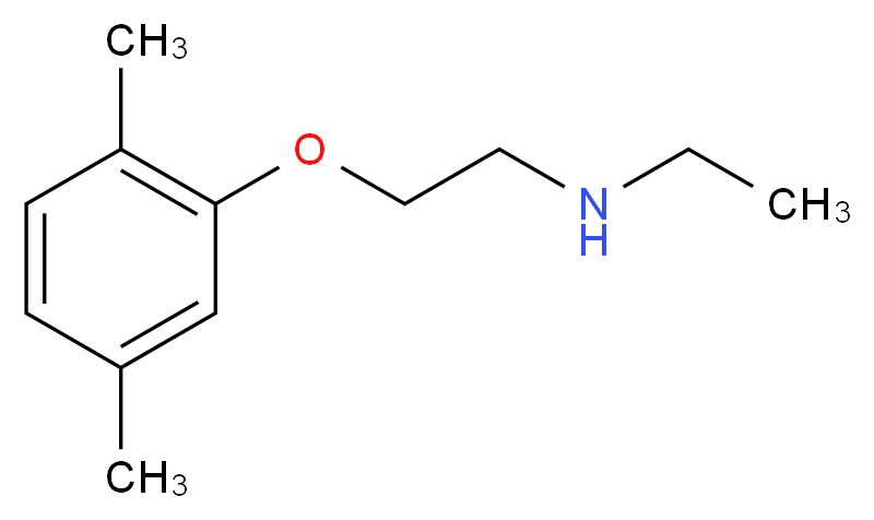 [2-(2,5-dimethylphenoxy)ethyl](ethyl)amine_分子结构_CAS_915921-73-2