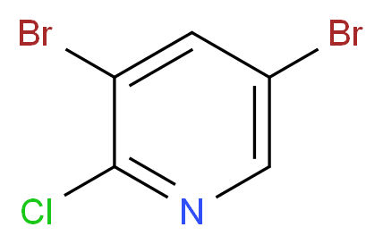 2-Chloro-3,5-dibromopyridine_分子结构_CAS_40360-47-2)