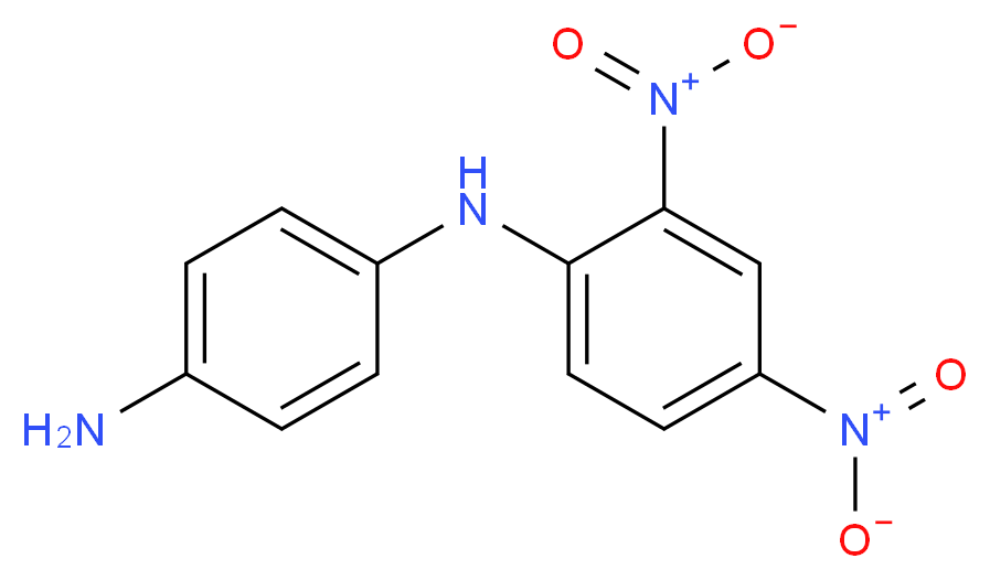 1-N-(2,4-dinitrophenyl)benzene-1,4-diamine_分子结构_CAS_6373-73-5