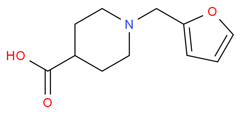 1-(2-Furylmethyl)piperidine-4-carboxylic acid 97%_分子结构_CAS_)