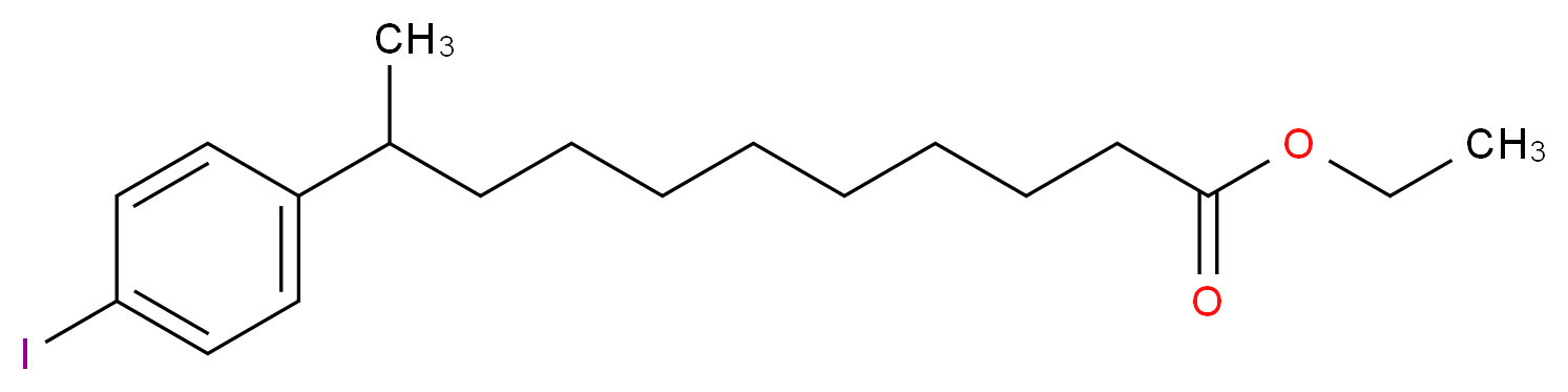 Ethyl 10-(4-iodophenyl)undecanoate_分子结构_CAS_99-79-6)