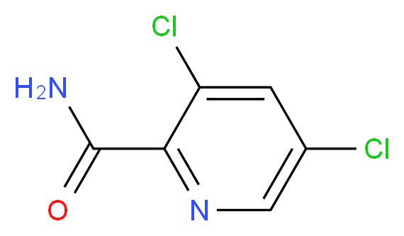 3,5-dichloropyridine-2-carboxamide_分子结构_CAS_5468-71-3
