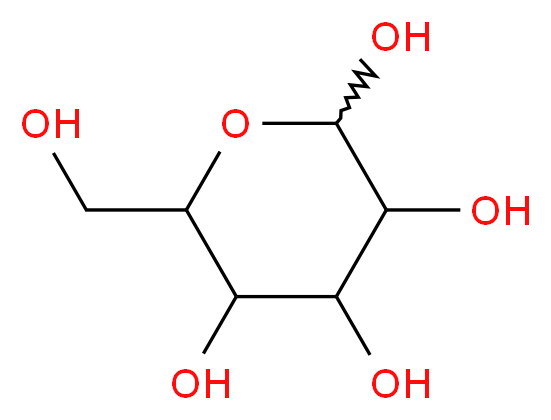 6-(hydroxymethyl)oxane-2,3,4,5-tetrol_分子结构_CAS_10030-80-5