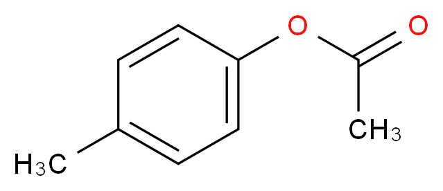 4-methylphenyl acetate_分子结构_CAS_140-39-6