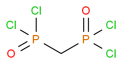 [(dichlorophosphoryl)methyl]phosphonoyl dichloride_分子结构_CAS_1499-29-2