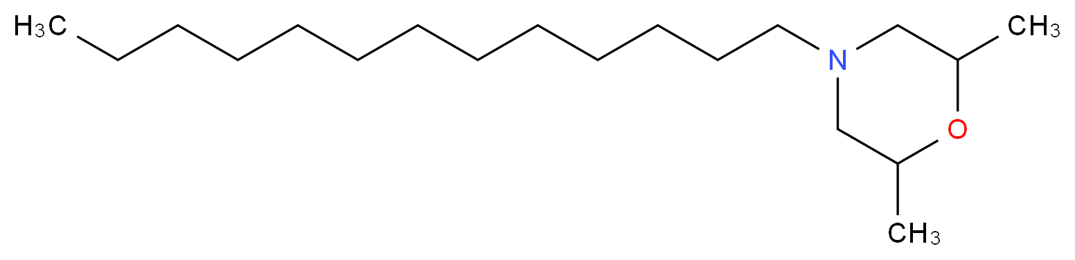 2,6-dimethyl-4-tridecylmorpholine_分子结构_CAS_24602-86-6