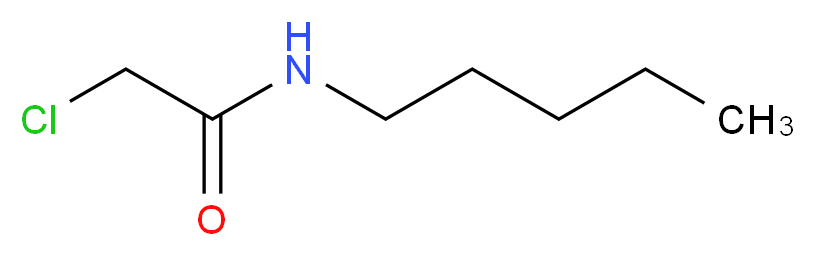 2-chloro-N-pentylacetamide_分子结构_CAS_32322-78-4