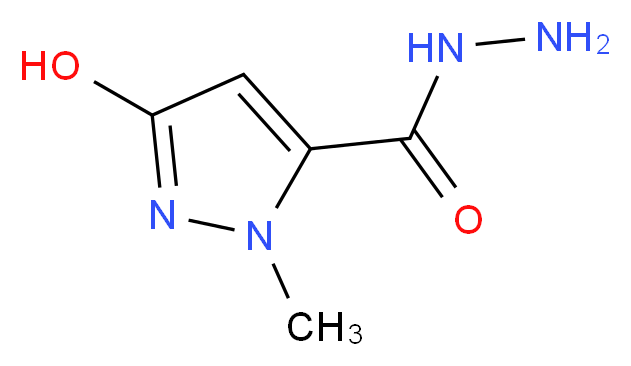 3-hydroxy-1-methyl-1H-pyrazole-5-carbohydrazide_分子结构_CAS_844891-24-3