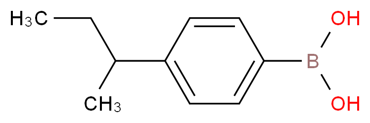 [4-(butan-2-yl)phenyl]boronic acid_分子结构_CAS_850568-56-8