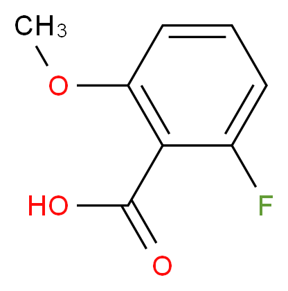 2-Fluoro-6-methoxybenzoic acid_分子结构_CAS_137654-21-8)