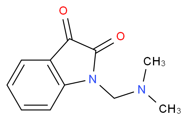 1-[(dimethylamino)methyl]-2,3-dihydro-1H-indole-2,3-dione_分子结构_CAS_13129-67-4