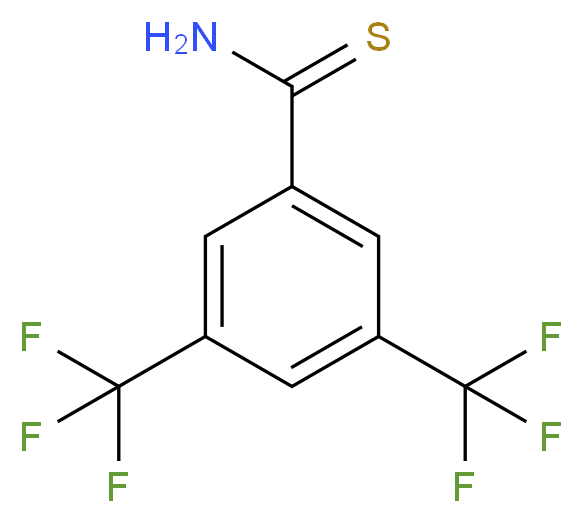 3,5-二(三氟甲基)硫代苯甲酰胺_分子结构_CAS_317319-15-6)