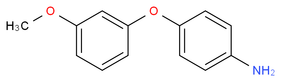 4-(3-Methoxyphenoxy)aniline_分子结构_CAS_)