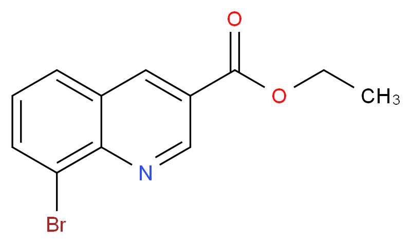 Ethyl 8-bromoquinoline-3-carboxylate_分子结构_CAS_347146-14-9)