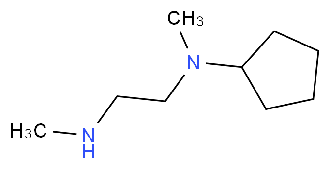 N-methyl-N-[2-(methylamino)ethyl]cyclopentanamine_分子结构_CAS_938459-03-1