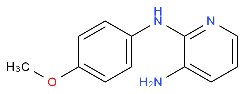 2-N-(4-methoxyphenyl)pyridine-2,3-diamine_分子结构_CAS_41010-68-8