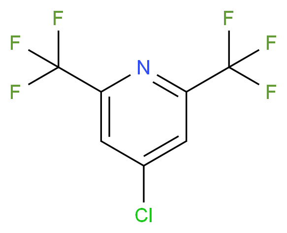 2,6-Bis(trifluoromethyl)-4-chloropyridine_分子结构_CAS_81269-96-7)