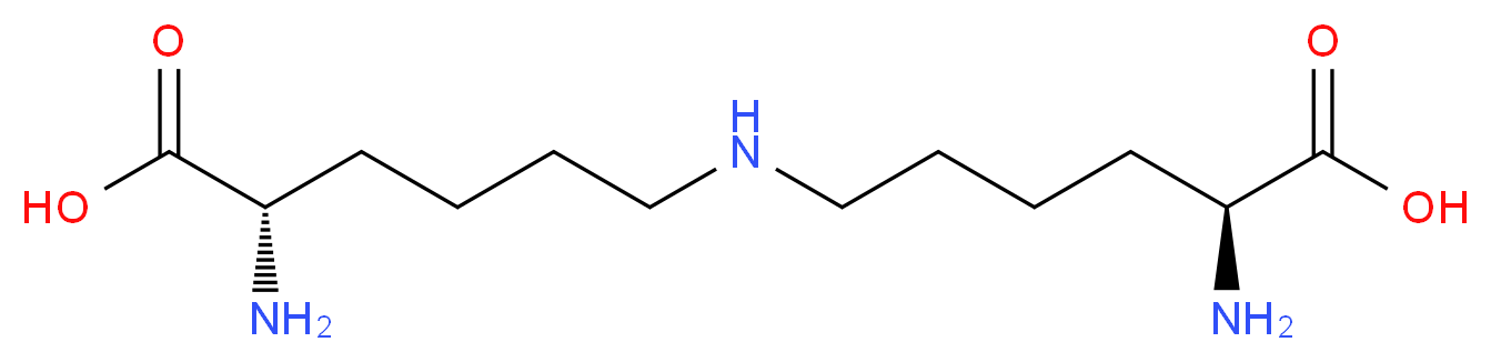 (2S)-2-amino-6-{[(5S)-5-amino-5-carboxypentyl]amino}hexanoic acid_分子结构_CAS_25612-46-8