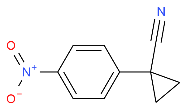 1-(4-Nitrophenyl)cyclopropanecarbonitrile_分子结构_CAS_408328-42-7)