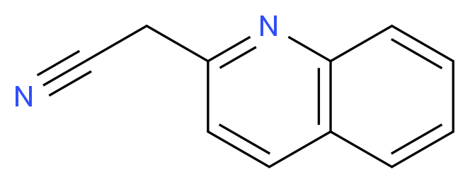 2-(quinolin-2-yl)acetonitrile_分子结构_CAS_14068-28-1