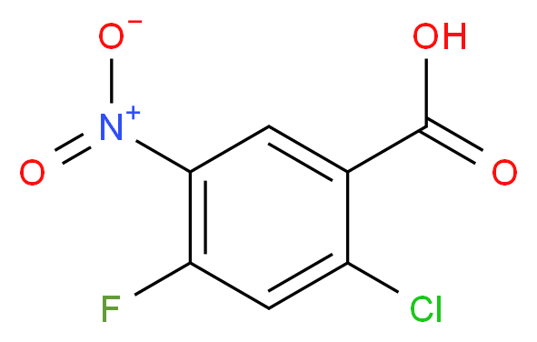 2-Chloro-4-fluoro-5-nitrobenzoic acid_分子结构_CAS_114776-15-7)