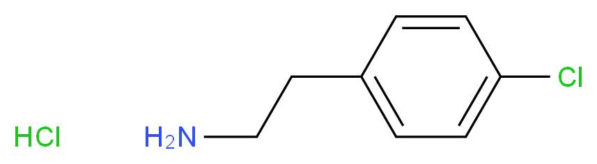 2-(4-CHLORO-PHENYL)-ETHYLAMINE HCL_分子结构_CAS_156-41-2)