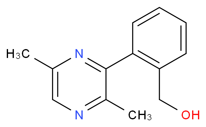 [2-(3,6-dimethylpyrazin-2-yl)phenyl]methanol_分子结构_CAS_)