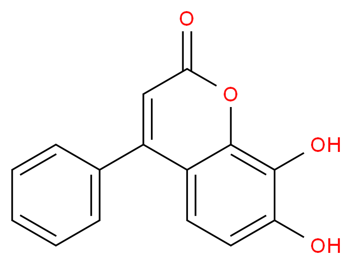 7,8-二羟基-4-苯基香豆素_分子结构_CAS_842-01-3)