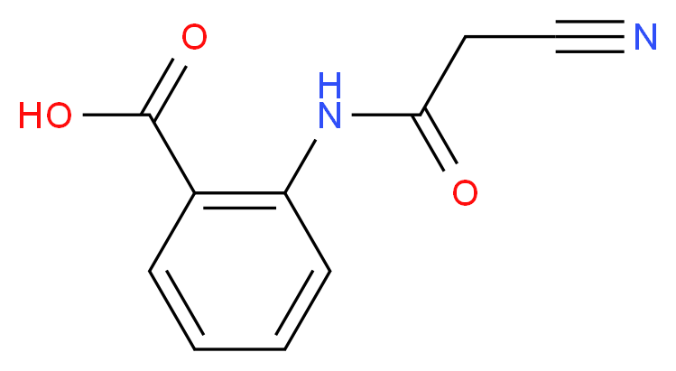 2-(2-Cyano-acetylamino)-benzoic acid_分子结构_CAS_87613-40-9)