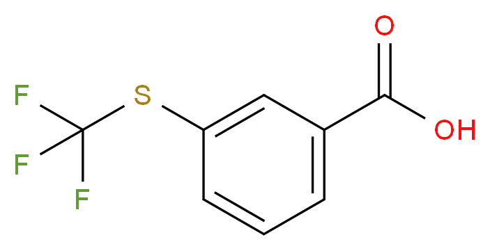 3-(三氟甲基硫代)苯甲酸_分子结构_CAS_946-65-6)