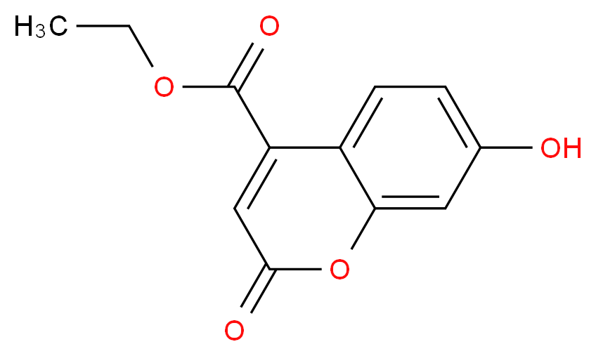 Ethyl 7-hydroxycoumarin-4-carboxylate_分子结构_CAS_)