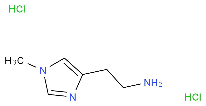 2-(1-methyl-1H-imidazol-4-yl)ethan-1-amine dihydrochloride_分子结构_CAS_6481-48-7