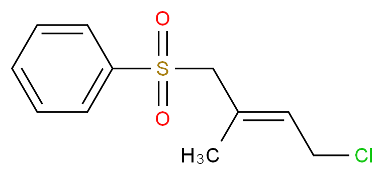 [(2E)-4-chloro-2-methylbut-2-ene-1-sulfonyl]benzene_分子结构_CAS_5829-79-8