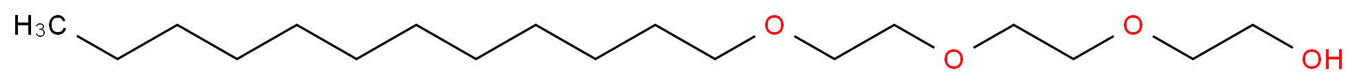 2-{2-[2-(dodecyloxy)ethoxy]ethoxy}ethan-1-ol_分子结构_CAS_3055-94-5