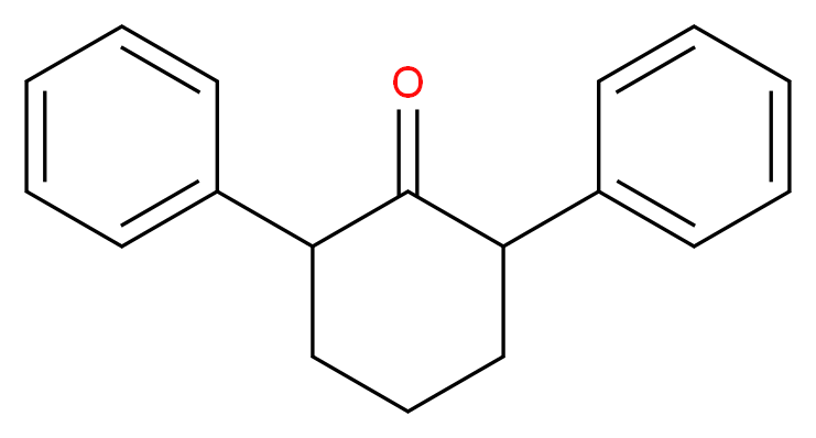 2,6-diphenylcyclohexan-1-one_分子结构_CAS_37904-84-0